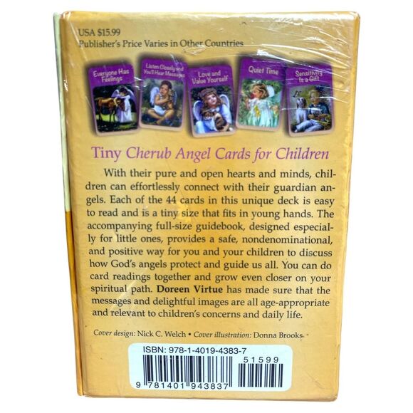 NEW Cherub Angel Cards 44 Deck Guidebook Doreen Virtue Kids Spiritual - Picture 3 of 3